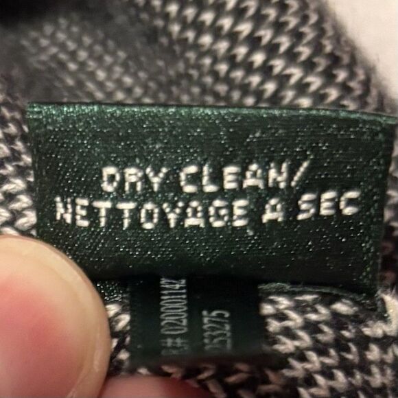 Lauren Ralph Lauren Knit Dress Women's Size Medium Black White Check Stretch - Picture 11 of 12